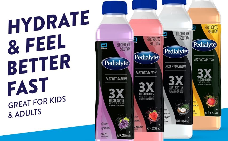 Pedialyte 3X Drink 16FL OZ (500ML)