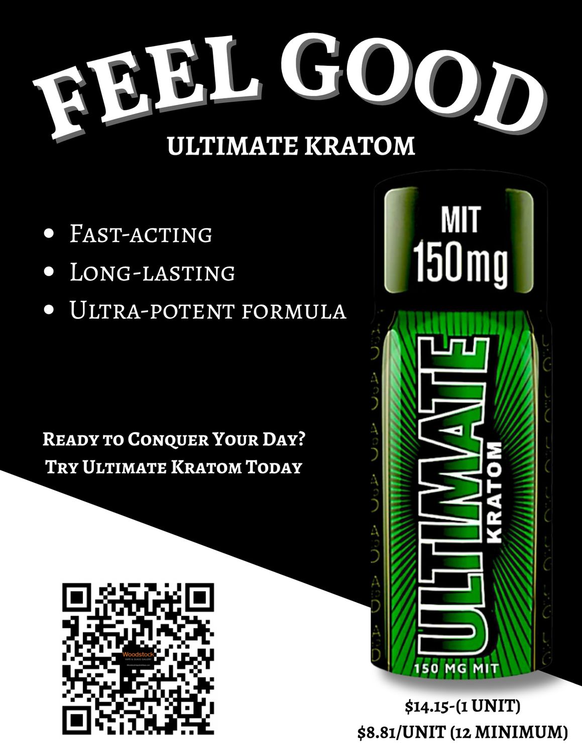 ULTIMATE KRATOM (Extract Shot) (Green-150MIT)