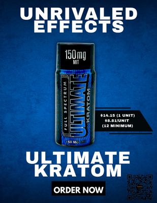 ULTIMATE KRATOM (Extract Shot) (BLUE-150MIT-FULL SPECTRUM)