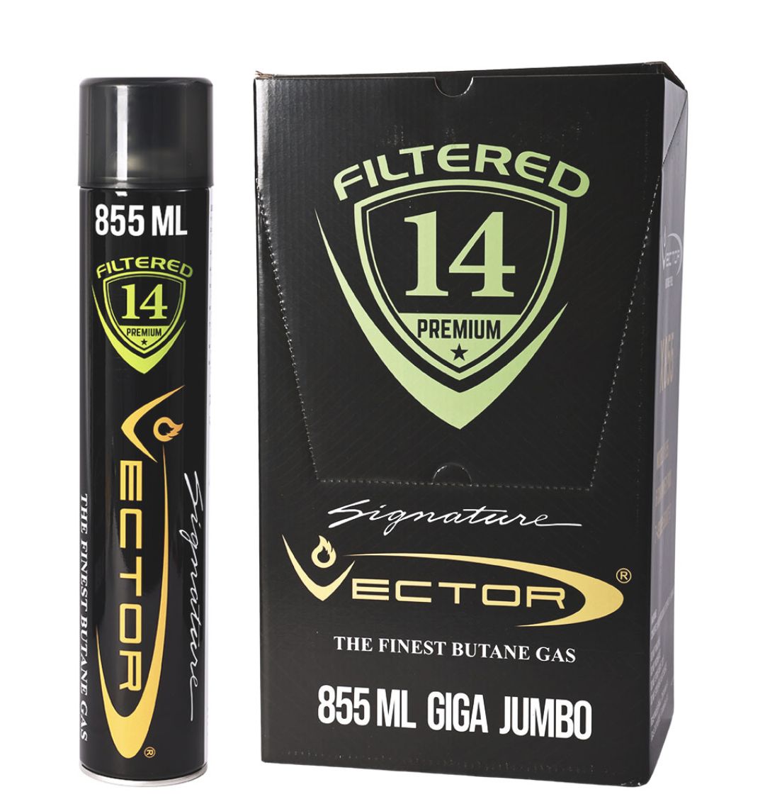 Vector F14 Premium Butane (855ml-Jumbo)-(6CT BOX)