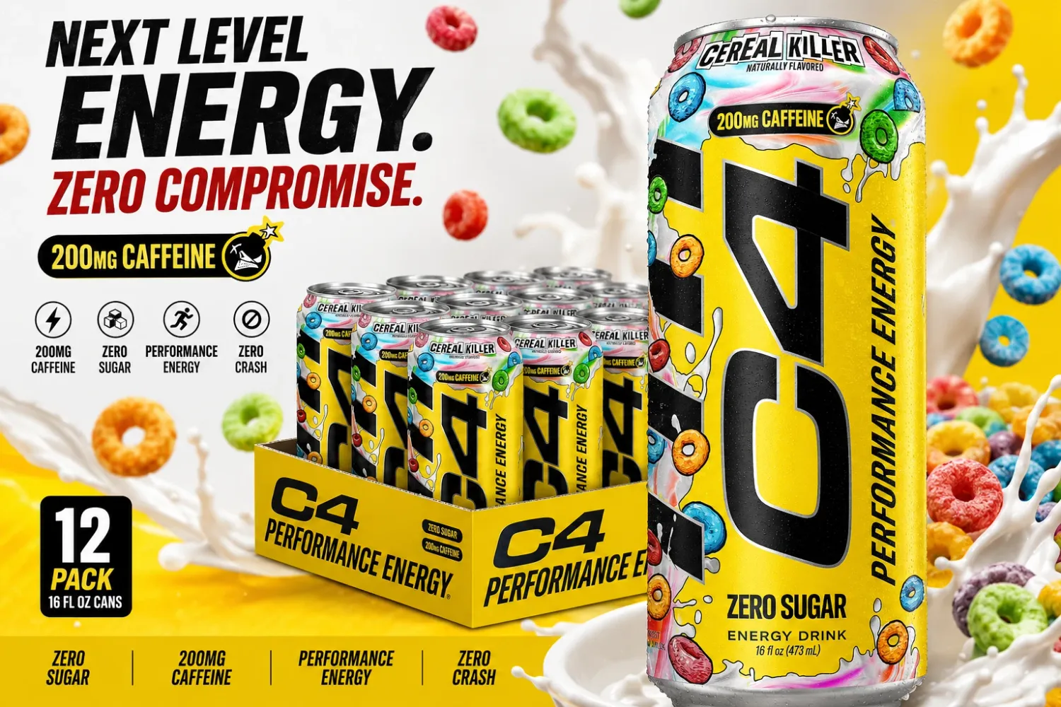 C4 Energy DRINK "CEREAL KILLER" (16oz)