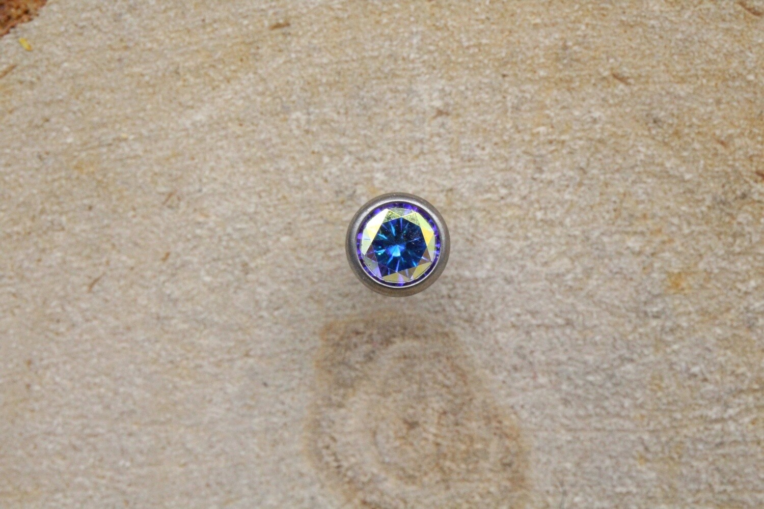 Threadless Titanium Bezel Set Top, Size: 1.5mm, Colour: ABCZ