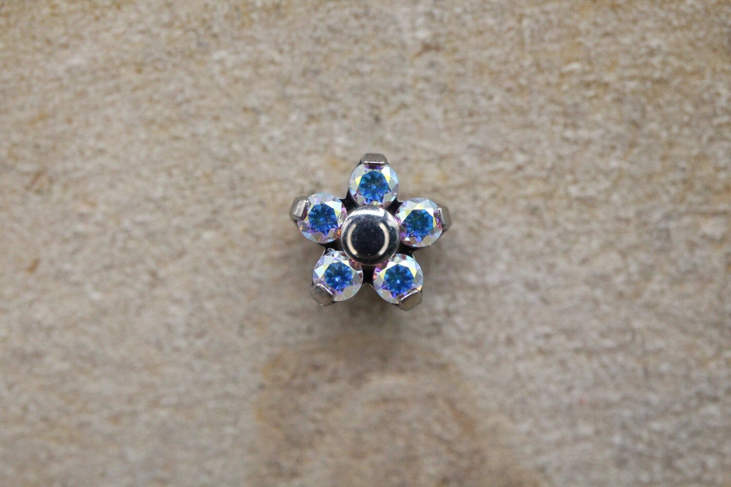 Threadless Titanium Flower Tops, Size: Small, Colour: ABCZ