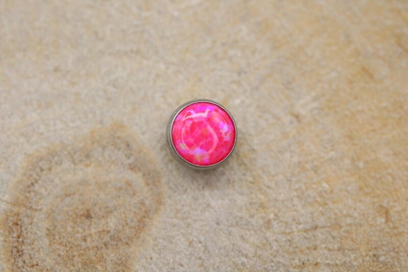 Threadless Titanium Opal Tops