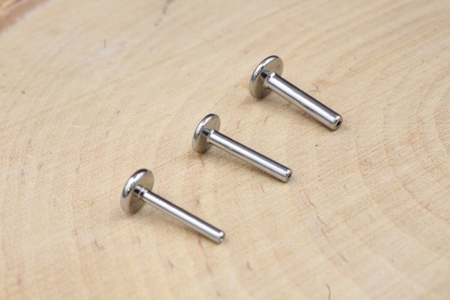 Threadless Titanium Flatback Posts