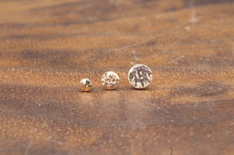 Threadless Rose Gold Hammered Disc Top