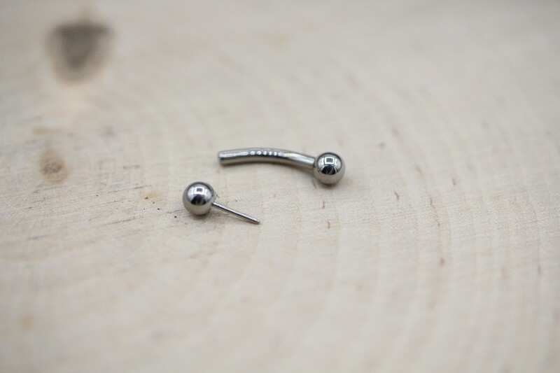 Threadless Curved Barbell Shafts