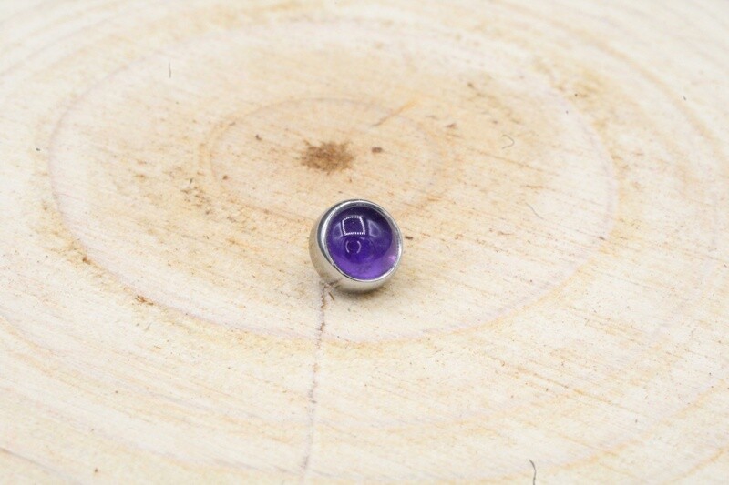 Threaded Cabochon Gem End