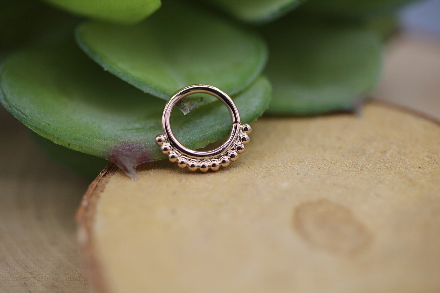 Rose Gold Latchmi Seam Ring