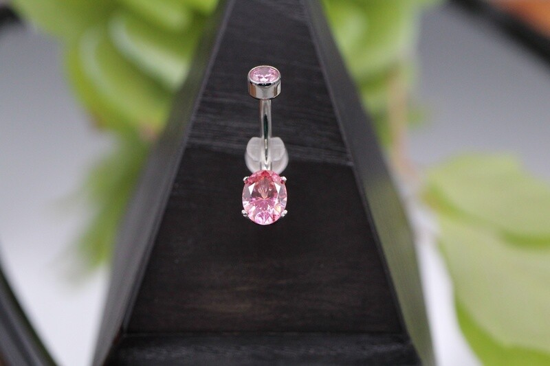 Threaded Oval Navel Curve