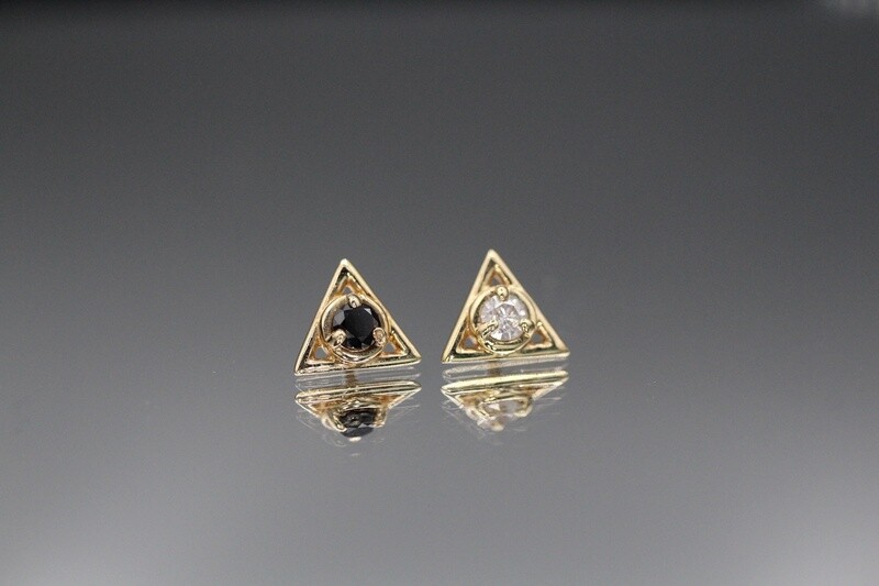 Threaded Yellow Gold Triad
