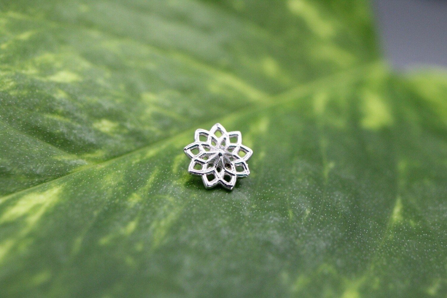 Threaded White Gold Mandala