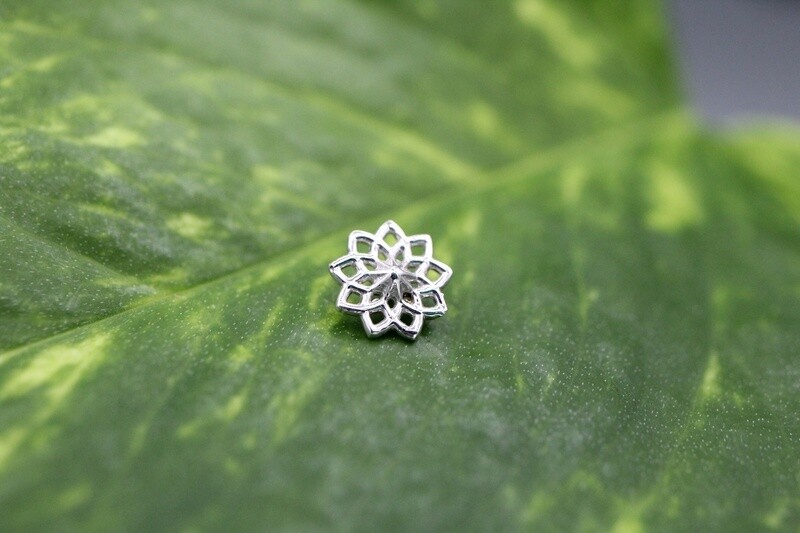 Threaded White Gold Mandala