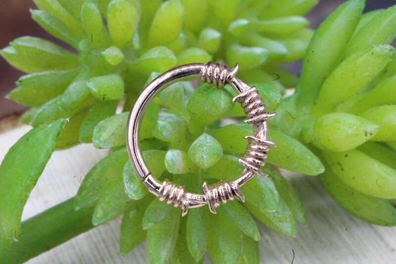 Rose Gold Barbed Wire Seam