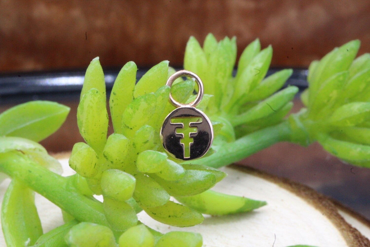 Rose Gold Tawapa Sigil Charm, Style: Sigil