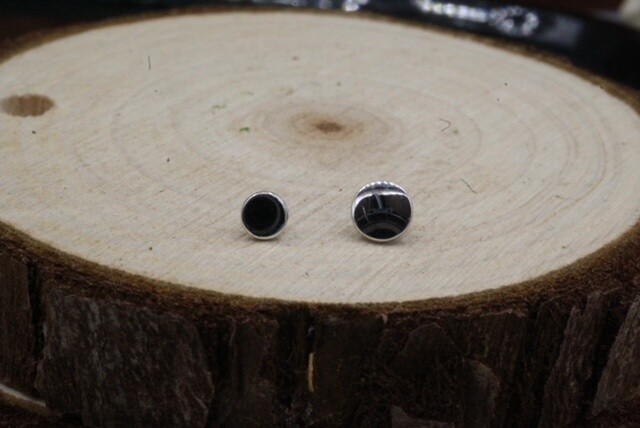 Threaded White Gold Polished Disc