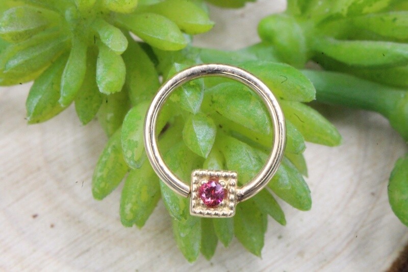 Yellow Gold Fixed Millgrain Seam