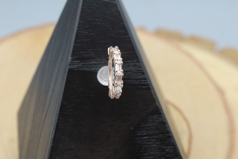 Rose Gold True Blue Hinge Ring