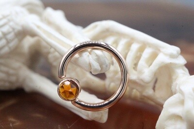 Rose Gold Fixed Open Back Bezel Seam