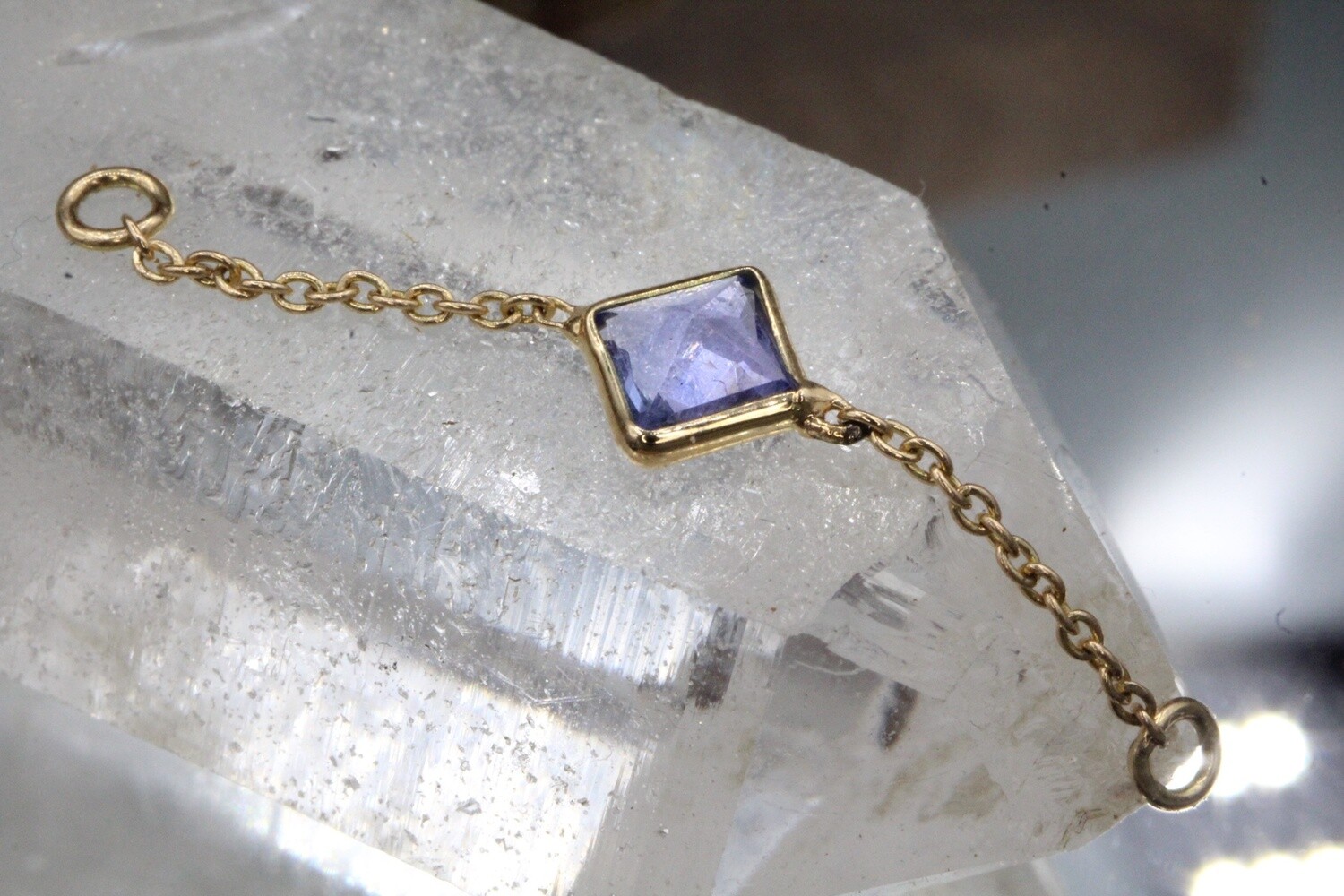 Yellow Gold Single Stone Chains