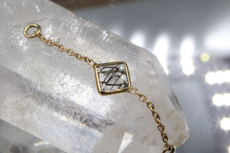 Yellow Gold Single Stone Chains