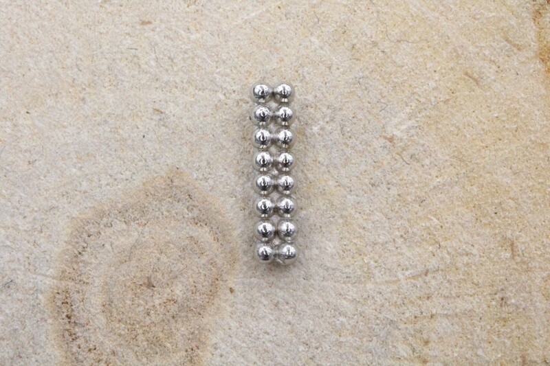 Threadless White Gold Double Bella