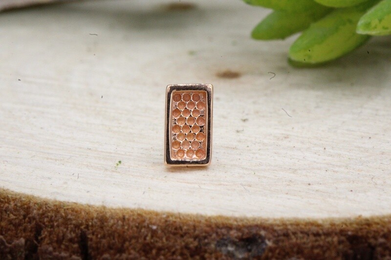 Threadless Rose Gold G-Hammered Shapes