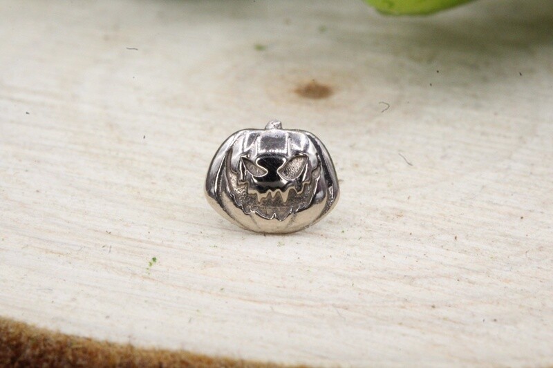 Threadless White Gold Halloween Jack Top