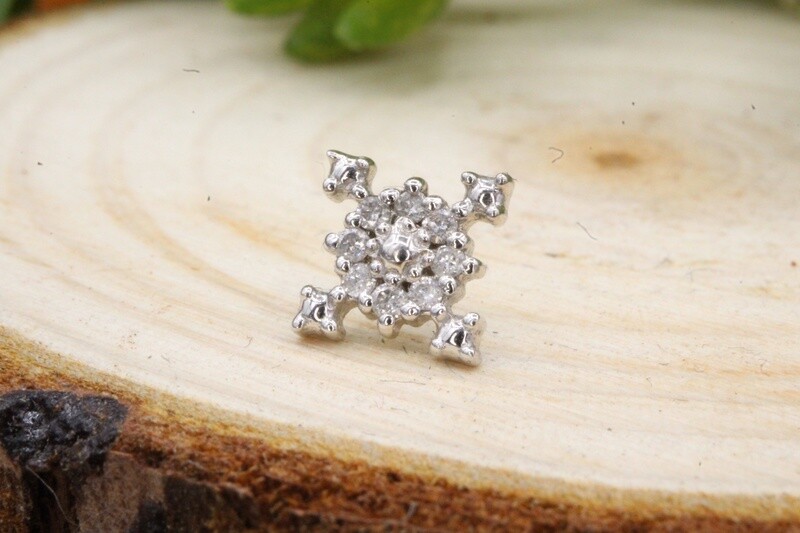 Threadless White Gold Idol