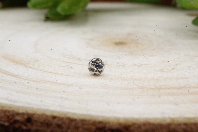 Threadless White Gold Distortion Disc Top