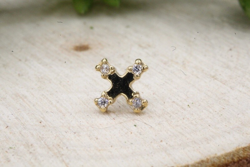 Threadless Yellow Gold Ex Top