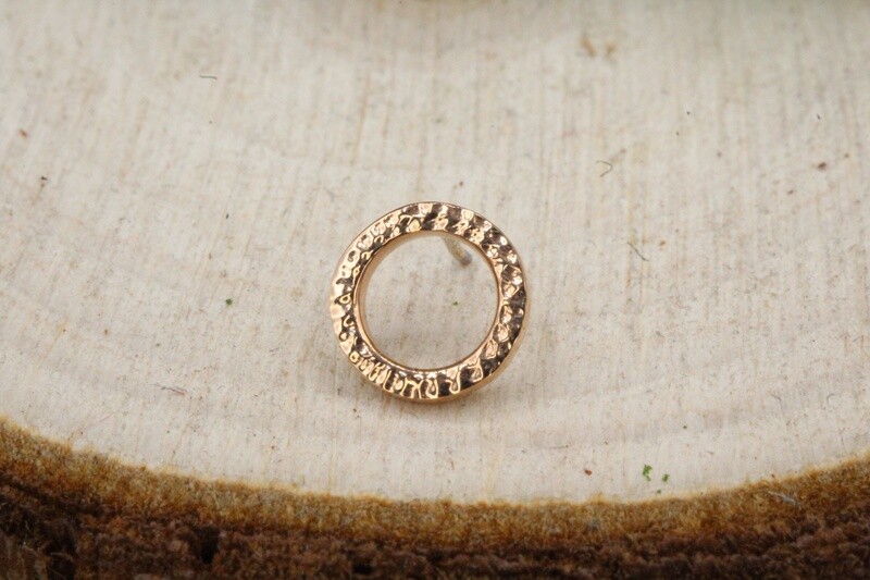 Threadless Rose Gold Open Circle Top