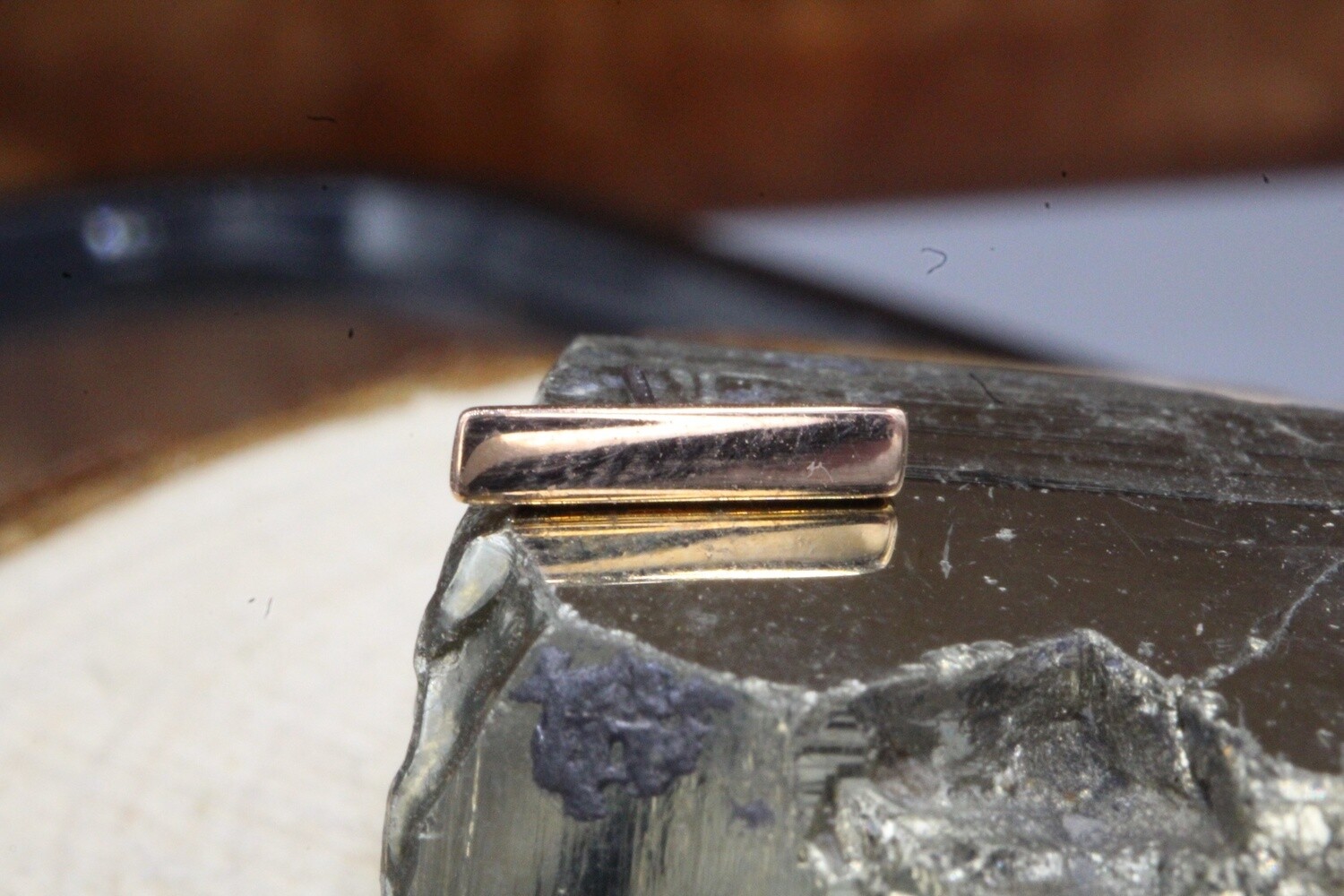 Threadless Rose Gold Liz Top, Finish: High Polished, Size: Long