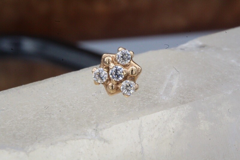 Threadless Rose Gold Triad Top