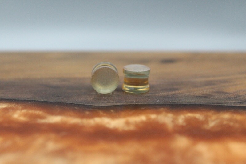 Double Flare Matte Front Glass Plugs