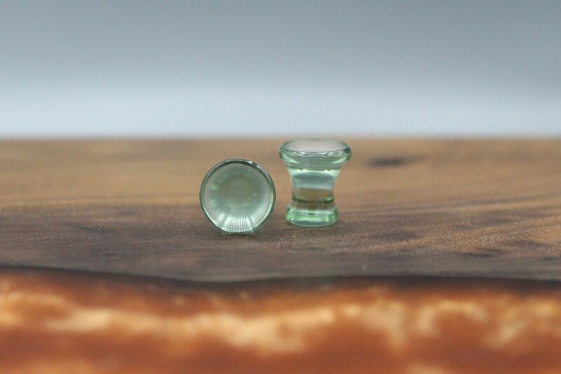 Double Flare Matte Front Glass Plugs