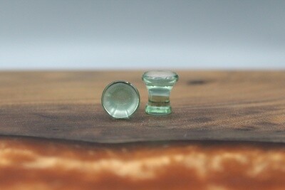 Double Flare Matte Front Glass Plugs