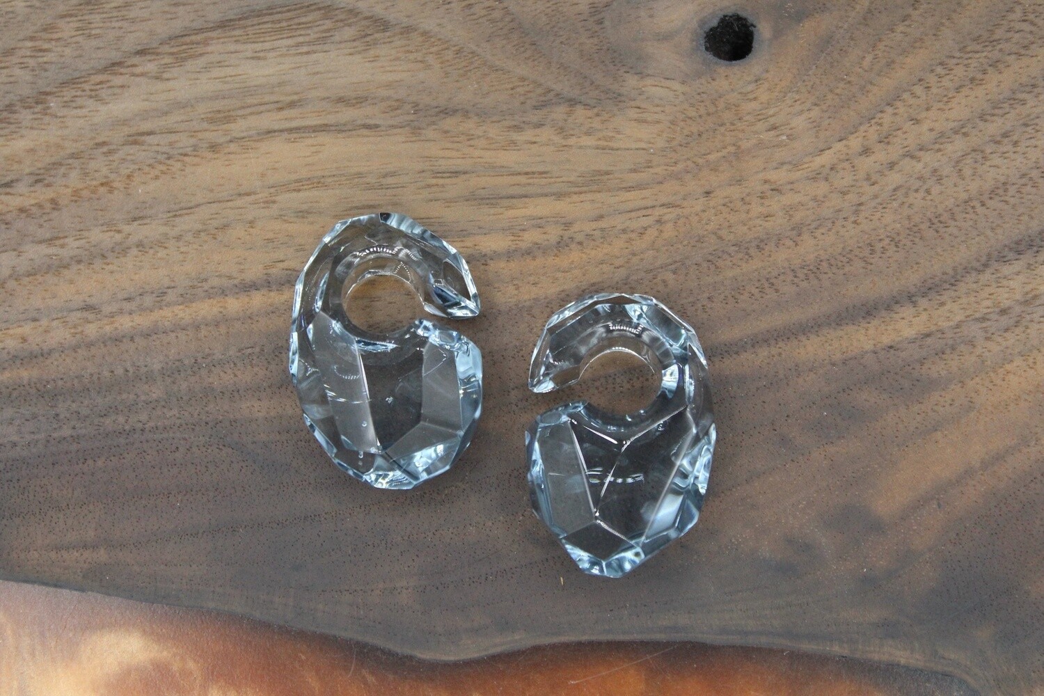 Glass Ovoid Weights, Gauge: 1/2&quot;, Colour: Indigo