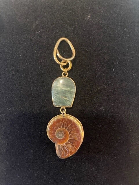 Brass Ammonite &amp; Stone Weights