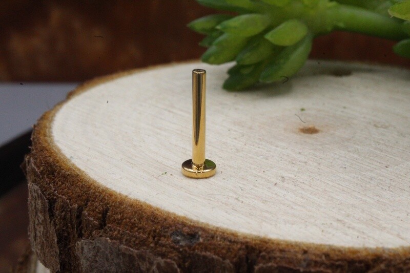 Yellow Gold Flatback Post