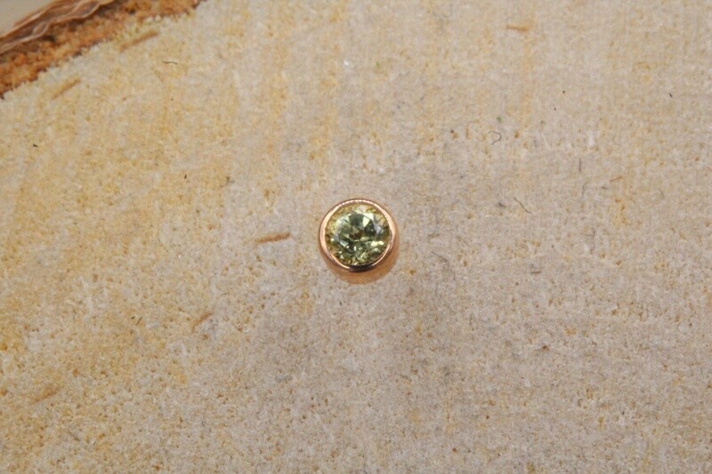 Threadless Rose Gold Birthstone Tops