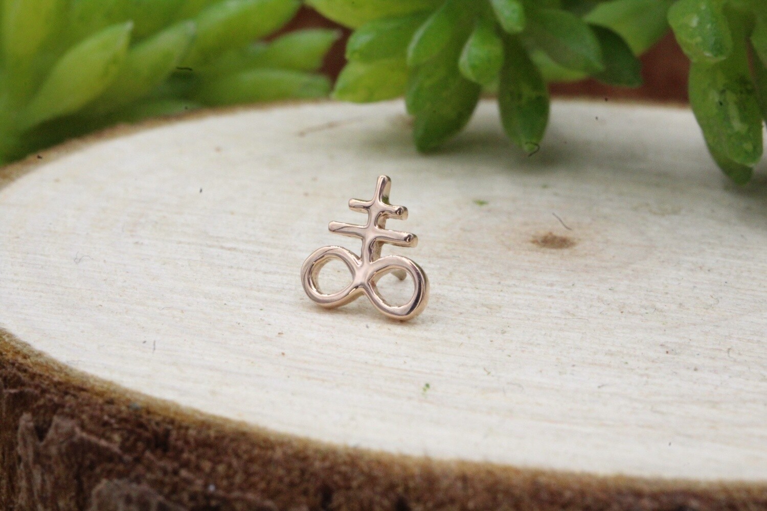 Threadless Rose Gold Levithan Cross Top