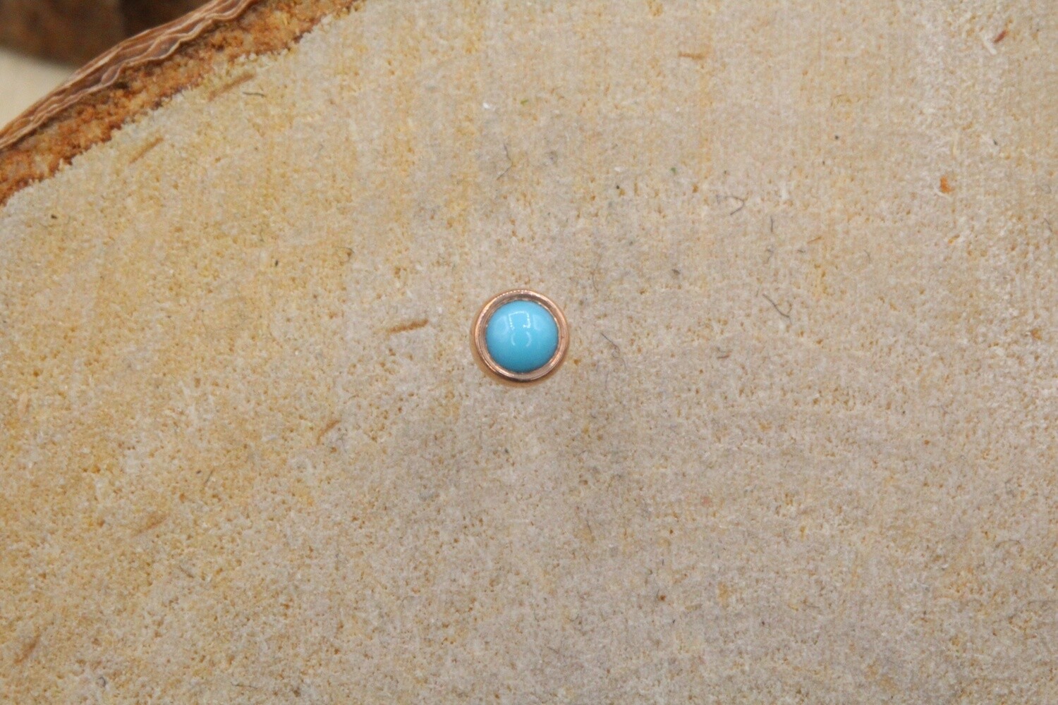 Threadless Rose Gold Turquoise Cup Tops