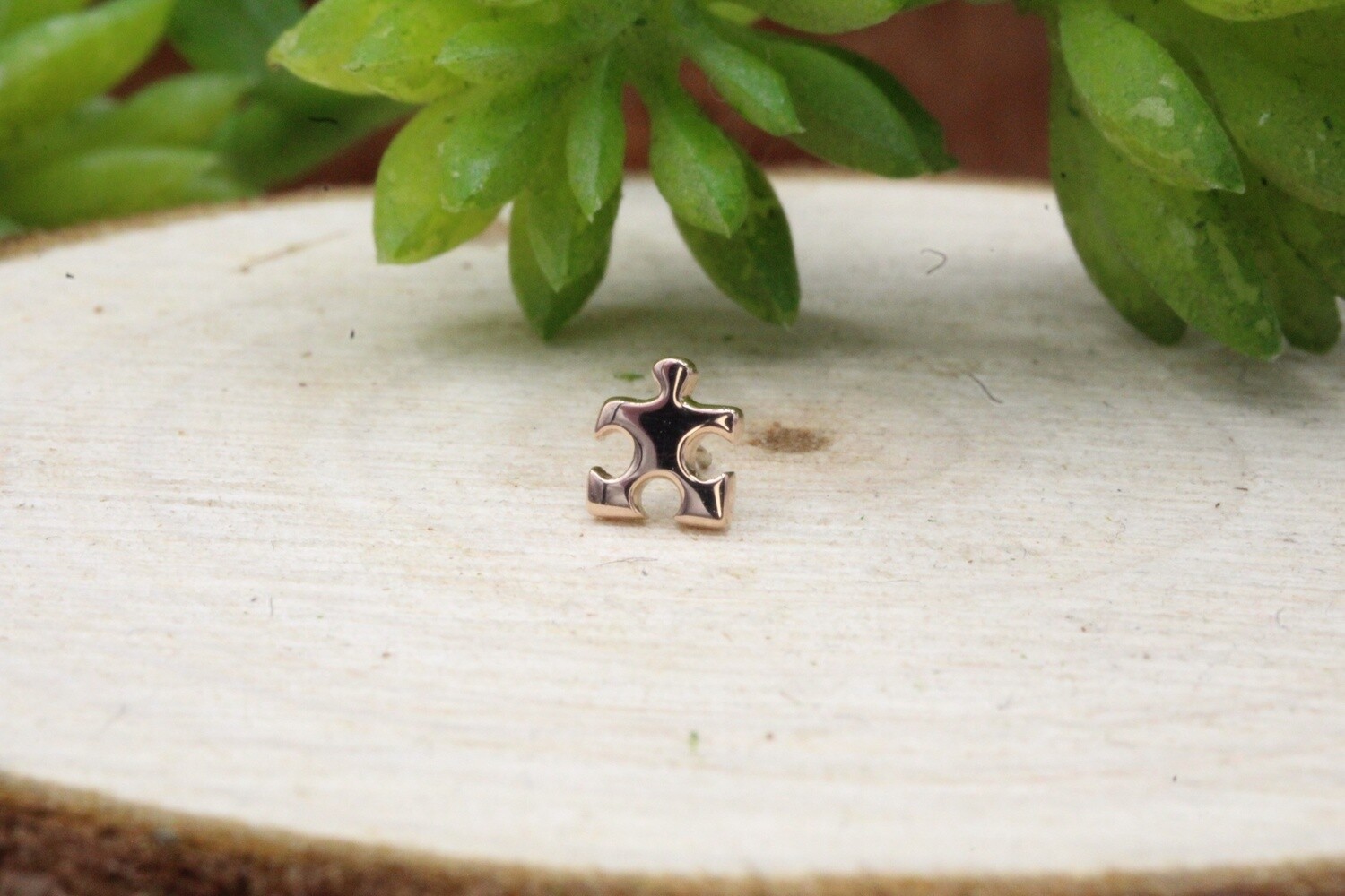 Threadless Rose Gold Puzzle Piece Top