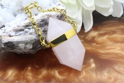 Brass Double Terminated Crystal Weights