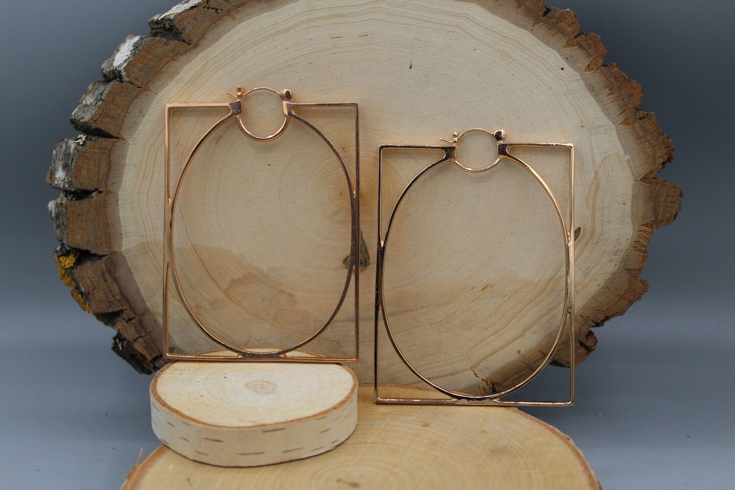 Liaison Hoops, Material: Rose Gold Plated
