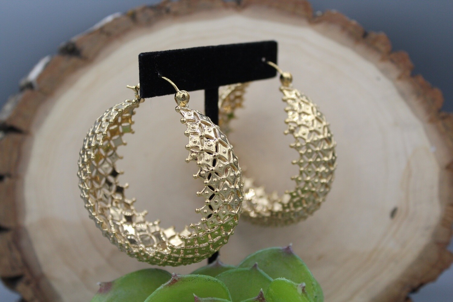 Mystic Hoops, Material: Yellow Gold Plated