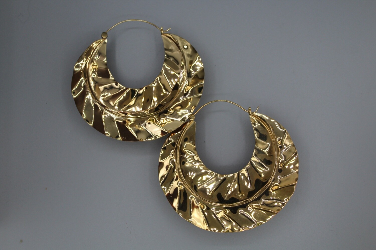 Nomad Hoops, Material: Yellow Gold Plated (satin)