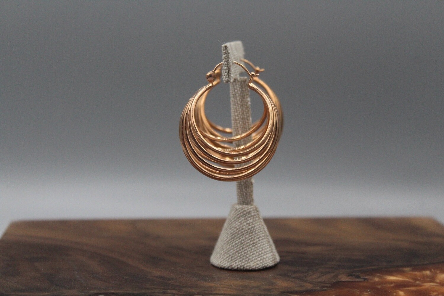 Warrior Hoops, Material: Rose Gold Plated