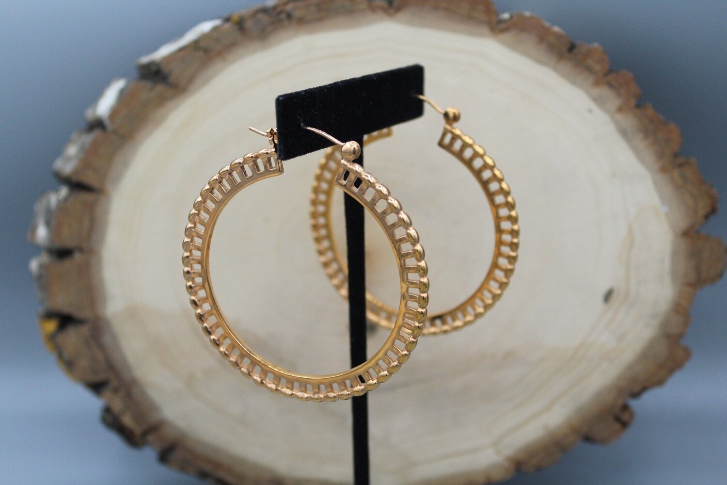 Dawn Hoops, Material: Rose Gold Plated